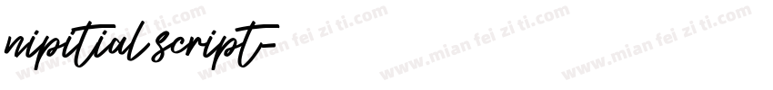 nipitial script字体转换